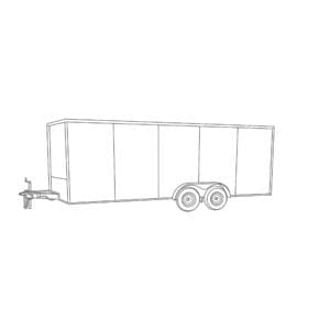 6 x 10 Tandem Axle Enclosed Trailer