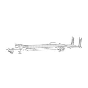 82 x 20 Steel 10,000 lbs. Equipment Trailer