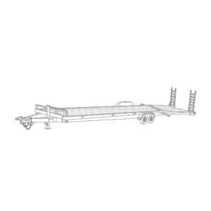 82 x 22 Steel 10,000 lbs. Equipment Trailer