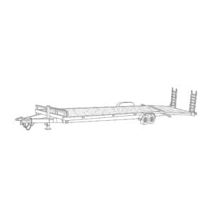 82 x 22 Wood 14,000 lbs. Equipment Trailer