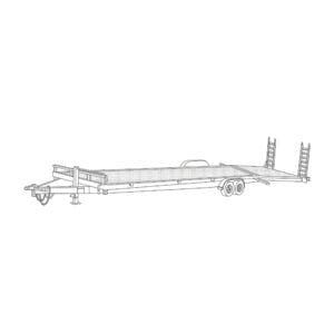 82 x 24 Steel 10,000 lbs. Equipment Trailer