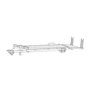 82 x 26 Steel 10,000 lbs. Equipment Trailer