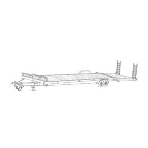 82 x 26 Wood 14,000 lbs Equipment Trailer