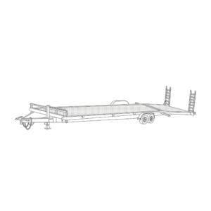 82 x 28 Steel 10,000 lbs Equipment Trailer