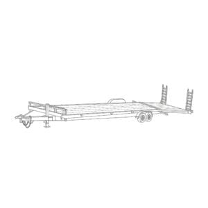 82 x 30 Wood 10,000 lbs Equipment Trailer