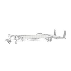 82 x 36 Steel 14,000 lbs. Equipment Trailer